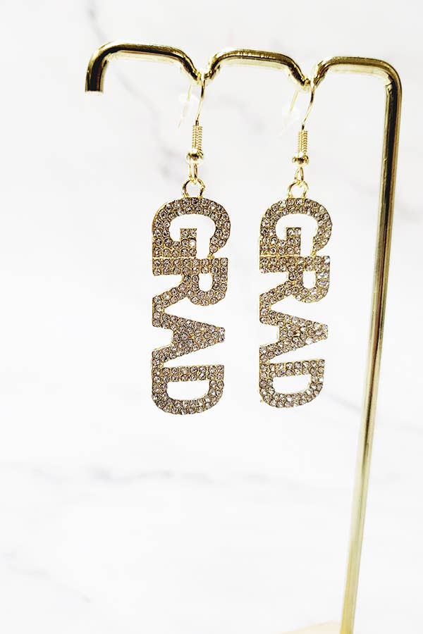 Graduation Dangle Earrings